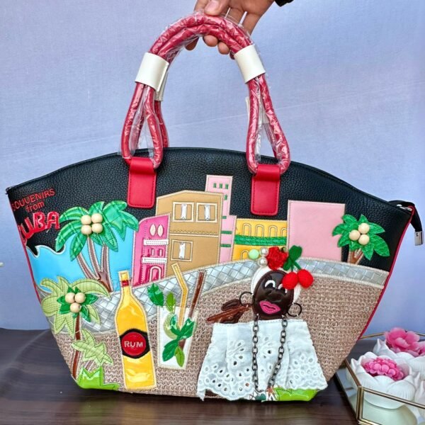 Red 3D Print Tote